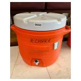 Rubbermaid orange cooler