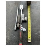 Snap On 3/8 ratchet, extension and sockets