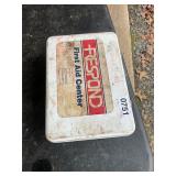 Metal boxed first aid kit