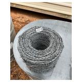 Roll barbed wire fencing