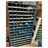 Nut and bolt bin with contents