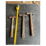 3- ball peen hammers