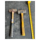 2- hand sledge hammers