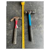 2 hammers ball peen and claw
