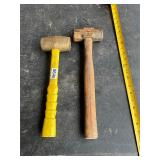 2- hand sledge hammers
