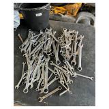 Large lot assorted wrenches