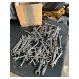 Large lot assorted wrenches