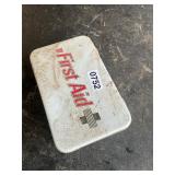 Metal boxed first aid kit