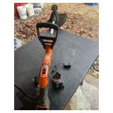 Black and decker weedeater, batteries, and charger
