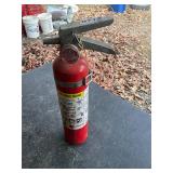 Small charged fire extinguisher