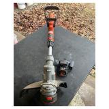 Black and decker weedeater, battery, and charger
