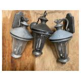 3 Large Lanterns (2 Carriage, 1 Hanging) - Back