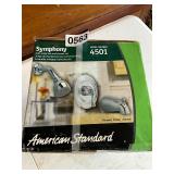 Symphony chrome shower knob set. Unopened