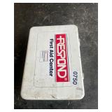 Metal boxed first aid kit