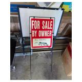 2 Metal Yard Signs