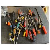 Large assortment of screwdrivers