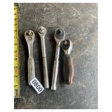 4- assorted 3/8 ratchets