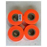 4 rolls orange ribbon
