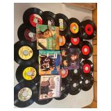 40  records, vinyls, 45s