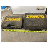 2 Dewalt boxes and bits