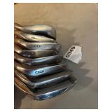 12 golf, clubs, putter drivers