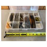 Plano box with fishing worms