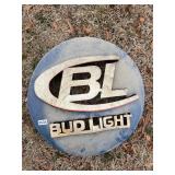 Bud Light metal sign