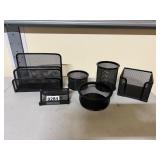 8- metal office desk supplies