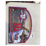 Chipper Jones pressboard sign