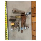 Ball hitch pipe, wrench, pliers tools