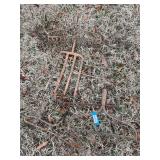 Assorted rakes and tool heads