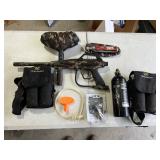 Tac 5 Beacon Paint ball gun and accessories