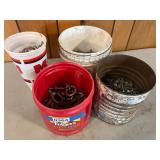 4 containers of assorted bolts