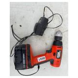 Black and Decker cordless drill and charger