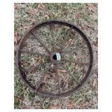 Metal wagon wheel