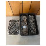 Two containers of self tapping screws
