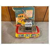 Vintage battery mountain cable car
