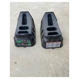 E Z lift lawn mower ramps