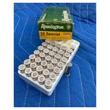 22 rounds Remington .38 special wad cutters