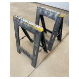 Pair folding saw horses