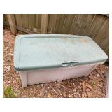 Plastic outdoor storage & contents