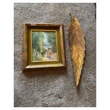 Outdoor picture and leaf decor