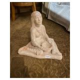 Heavy Indian lady scullpture