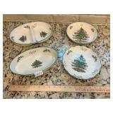 Spode Christmas Tree - tray and platters