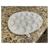 White egg plate