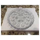 Glass egg plate