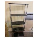 5 tier black shelf