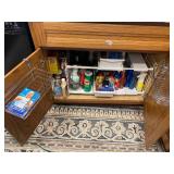 All cleaning supplies pictured