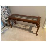 Nice wood and glass sofa table