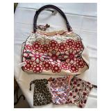 Floral Brighton bag + 3 extra little bags